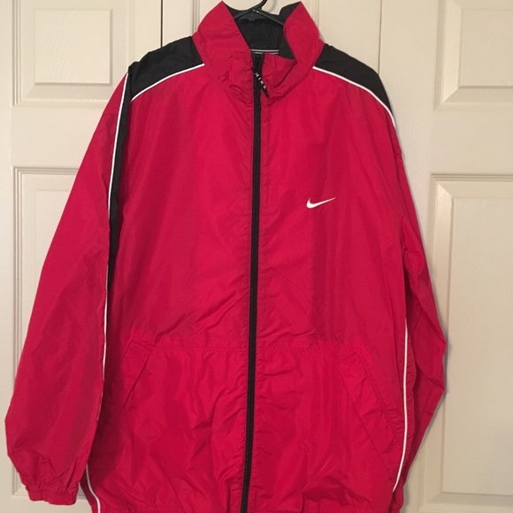 red vintage nike windbreaker